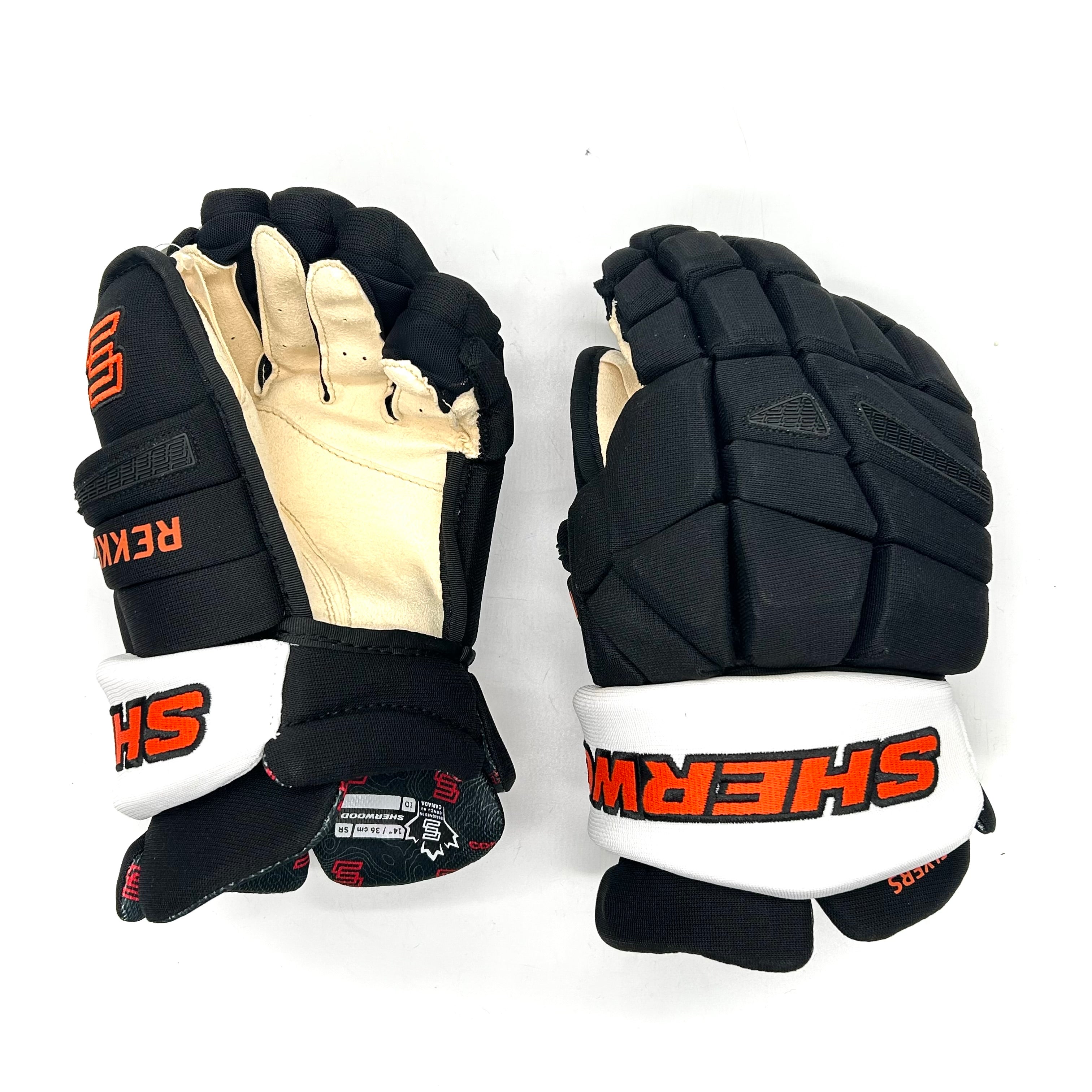 Gant Sherwood Rekker Legend Pro – NHL Pro Stock – Paume Pro – Flyers de Philadelphie (noir/blanc/orange)